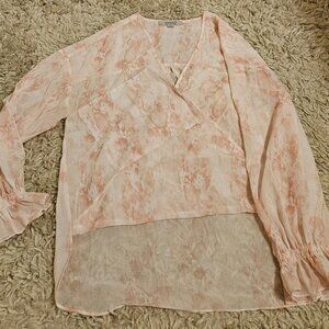 Hi low shirt for summer size 4 snake pink skin